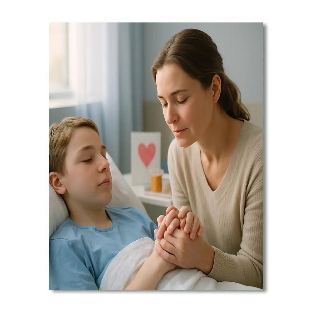 Hospital Recovery Hand Hold DIY paint by numbers