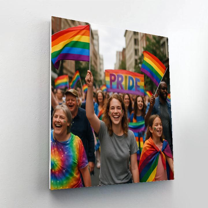 Laneway Pride Parade Paint by numbers kits