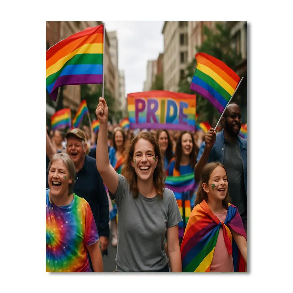 Laneway Pride Parade Paint by numbers kits