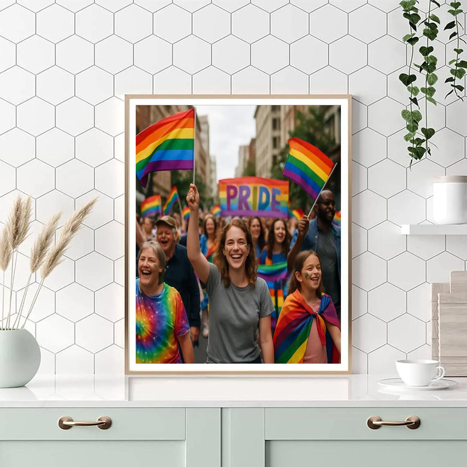 Laneway Pride Parade Paint by numbers kits