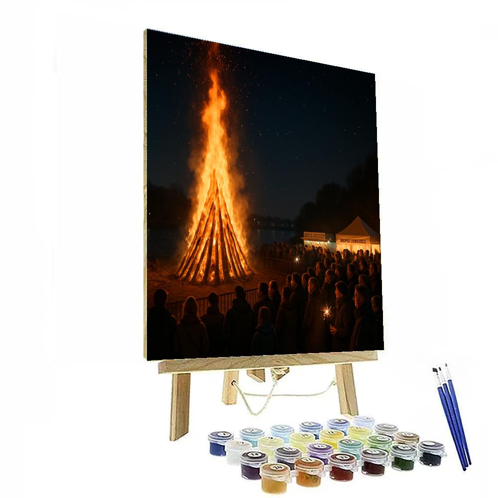 Bonfire Night Guy Fawkes Paint by numbers kits