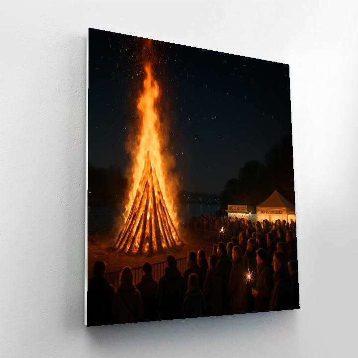Bonfire Night Guy Fawkes Paint by numbers kits