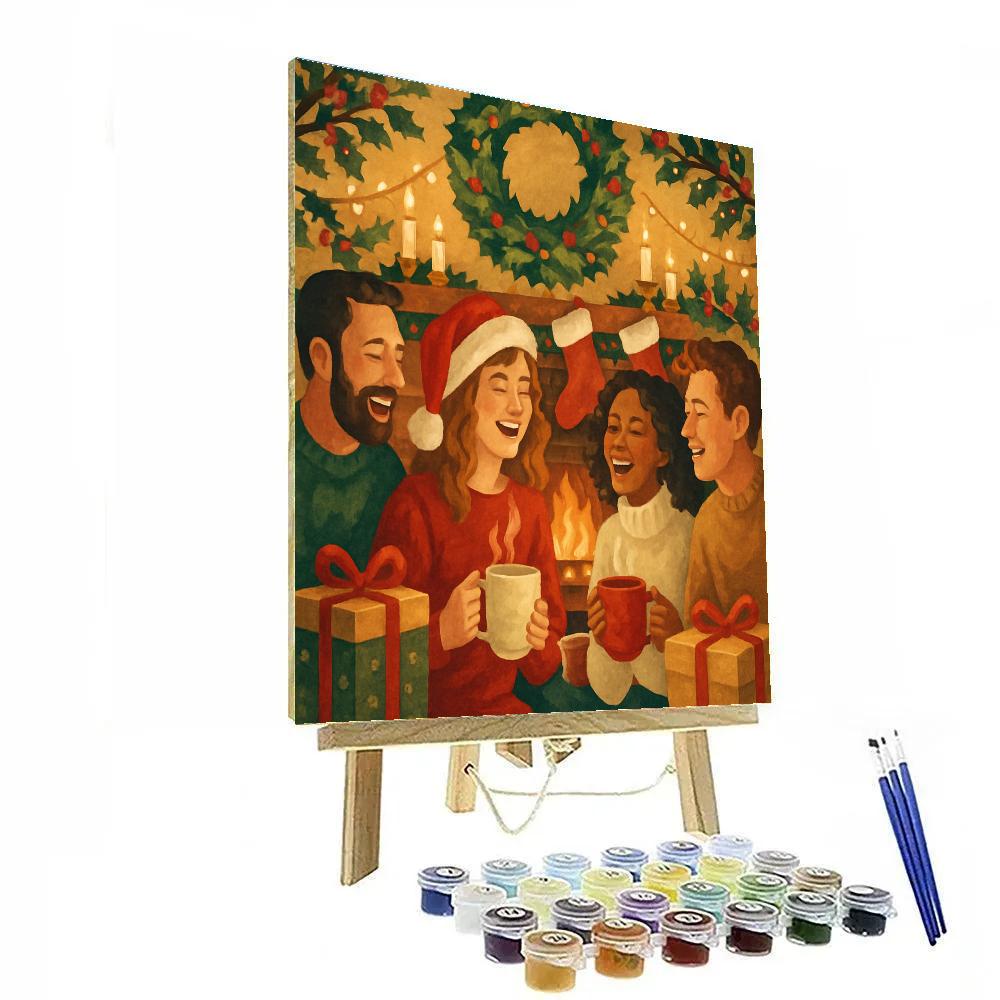 Holiday Hearth Glow paint by number