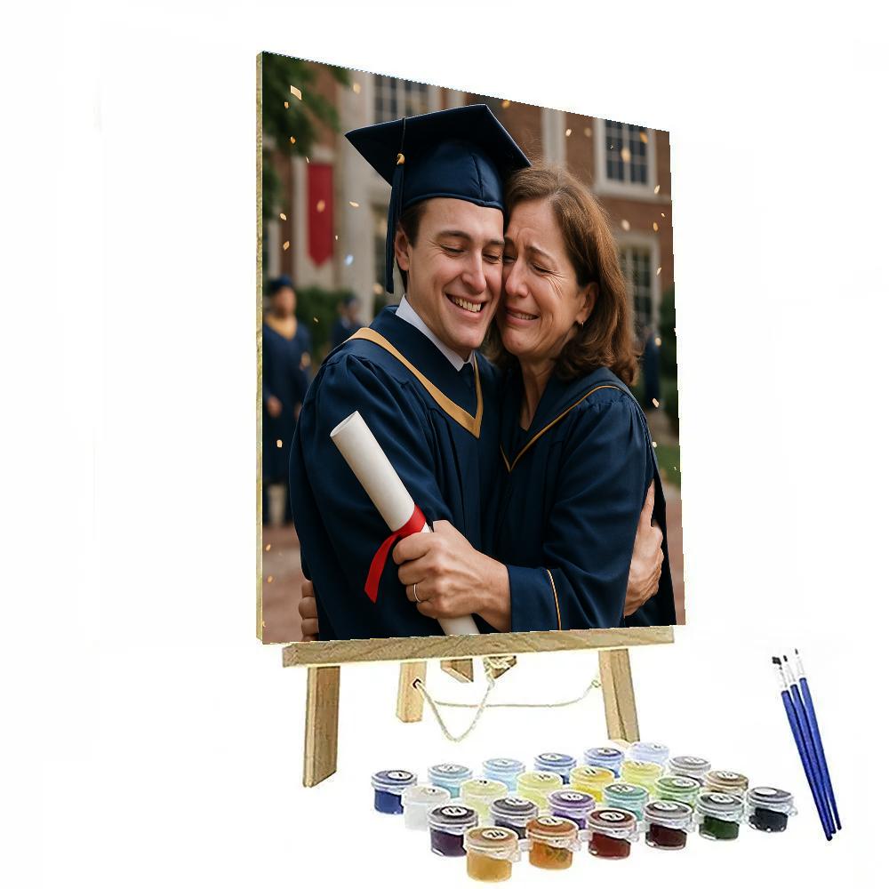 Graduation Congratulations Embrace DIY paint by numbers