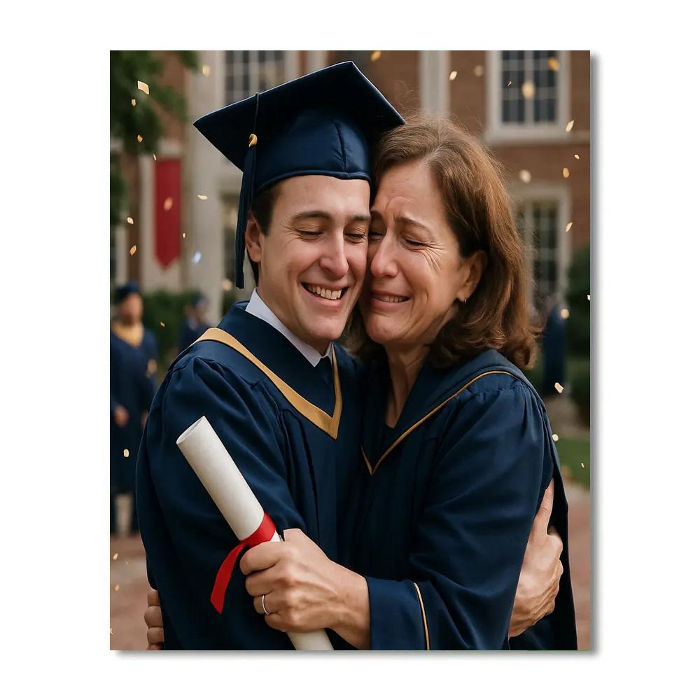 Graduation Congratulations Embrace DIY paint by numbers