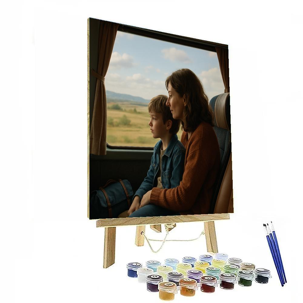 Cross Country Snuggle Bus Ride DIY paint by numbers