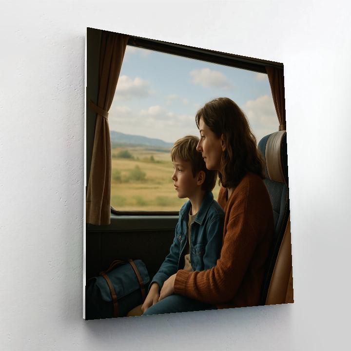 Cross Country Snuggle Bus Ride DIY paint by numbers