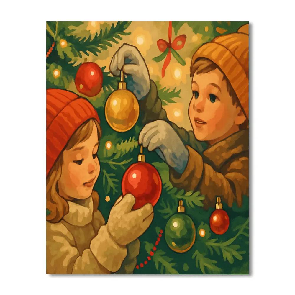 Ornaments In Hand Numbered painting kits