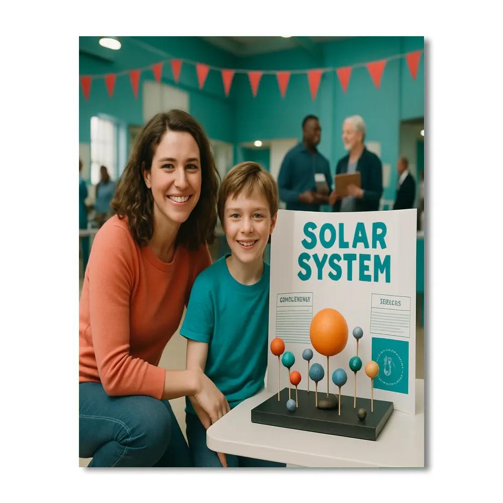 Museum Science Fair Pride paint by numbers