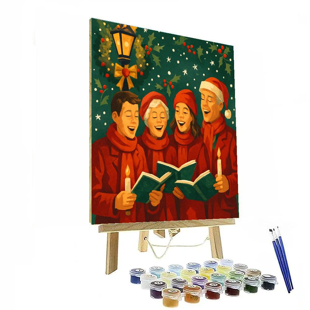 Crimson Carol Cloak painting number kit