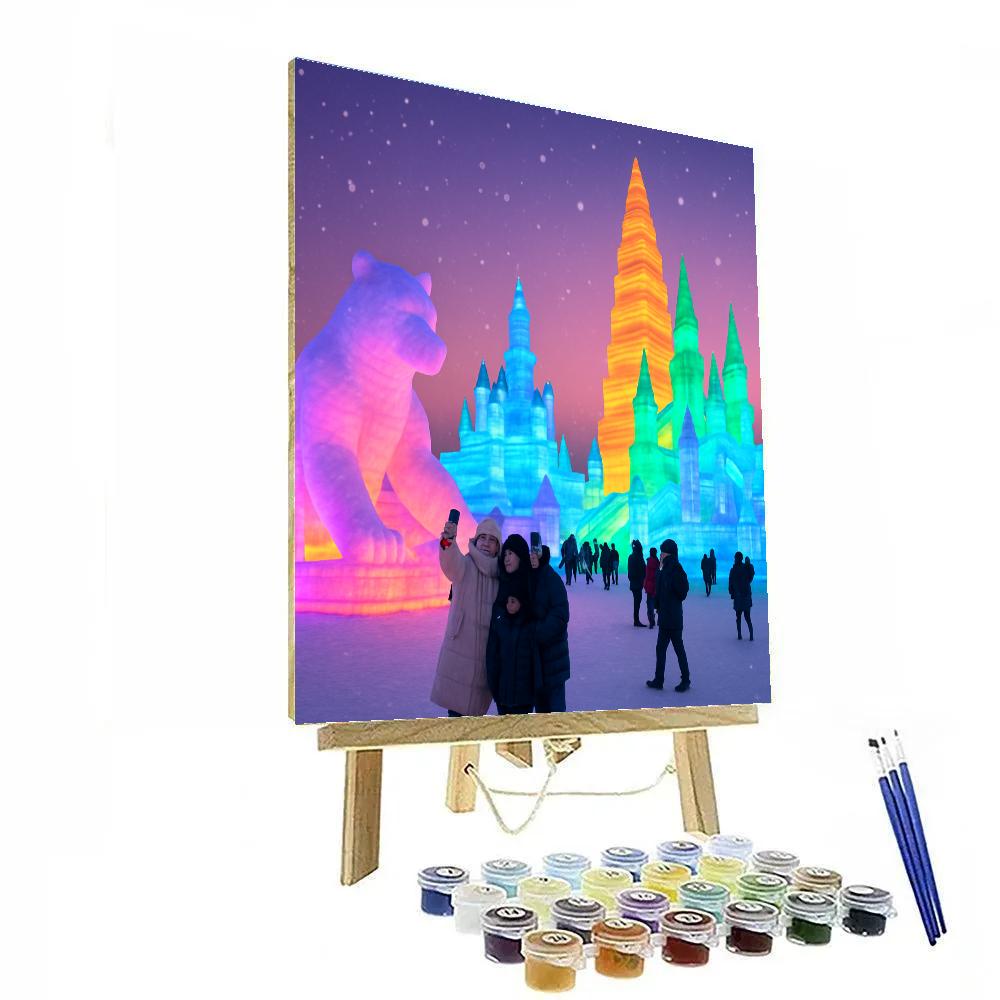 Harbin Ice Festival painting number kit