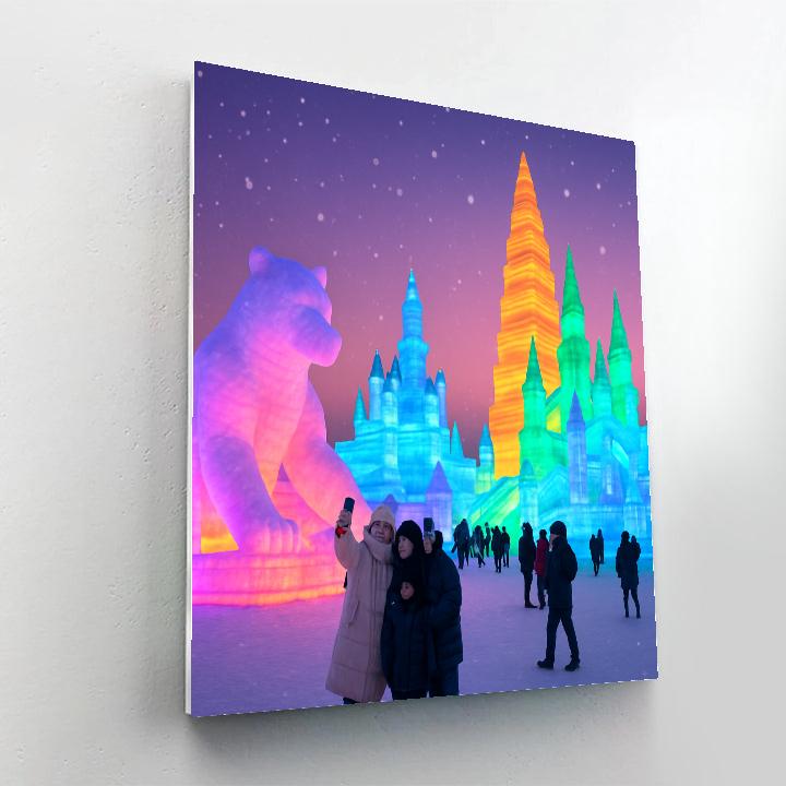 Harbin Ice Festival painting number kit