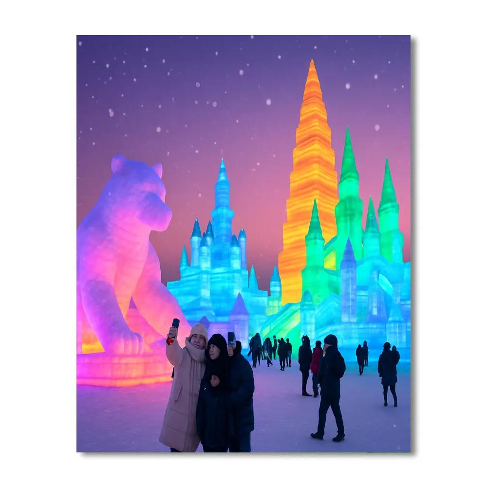 Harbin Ice Festival painting number kit