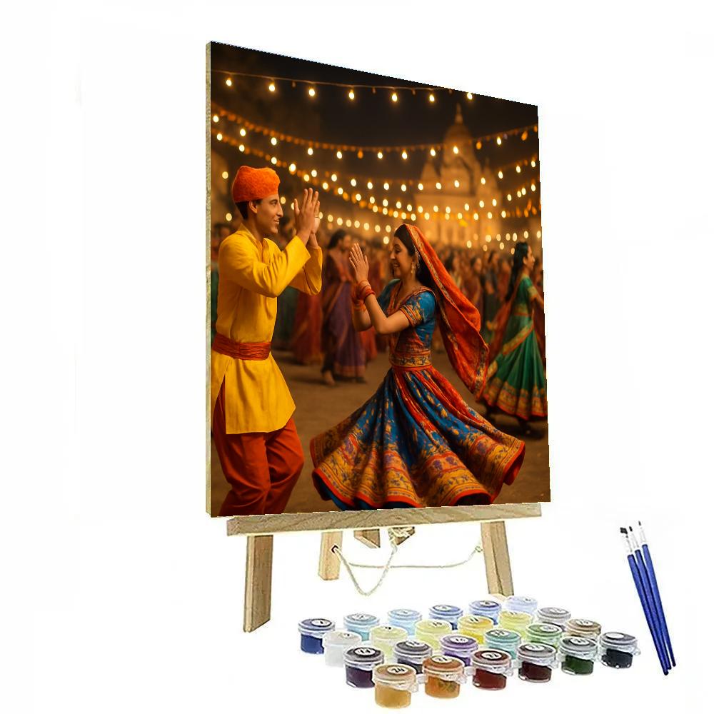 Navaratri Garba Night paint by number