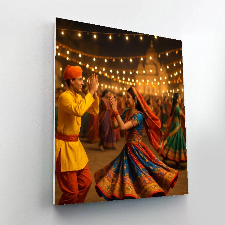 Navaratri Garba Night paint by number