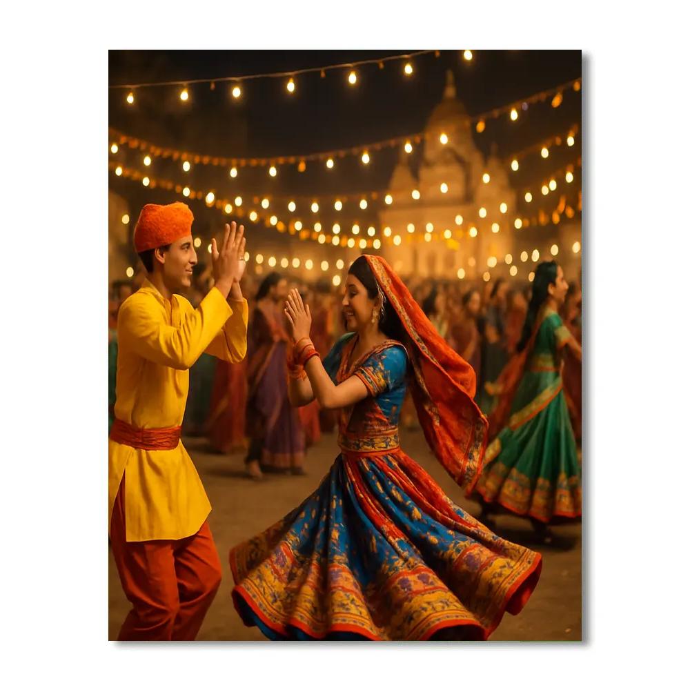 Navaratri Garba Night paint by number