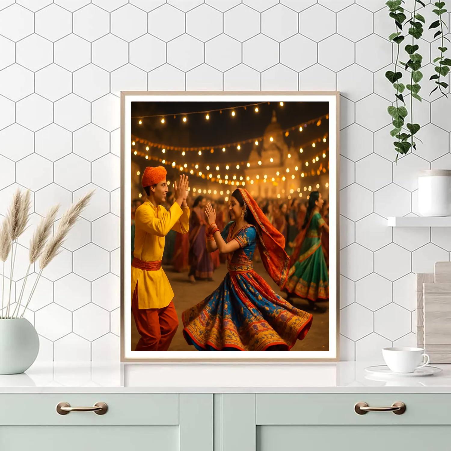 Navaratri Garba Night paint by number