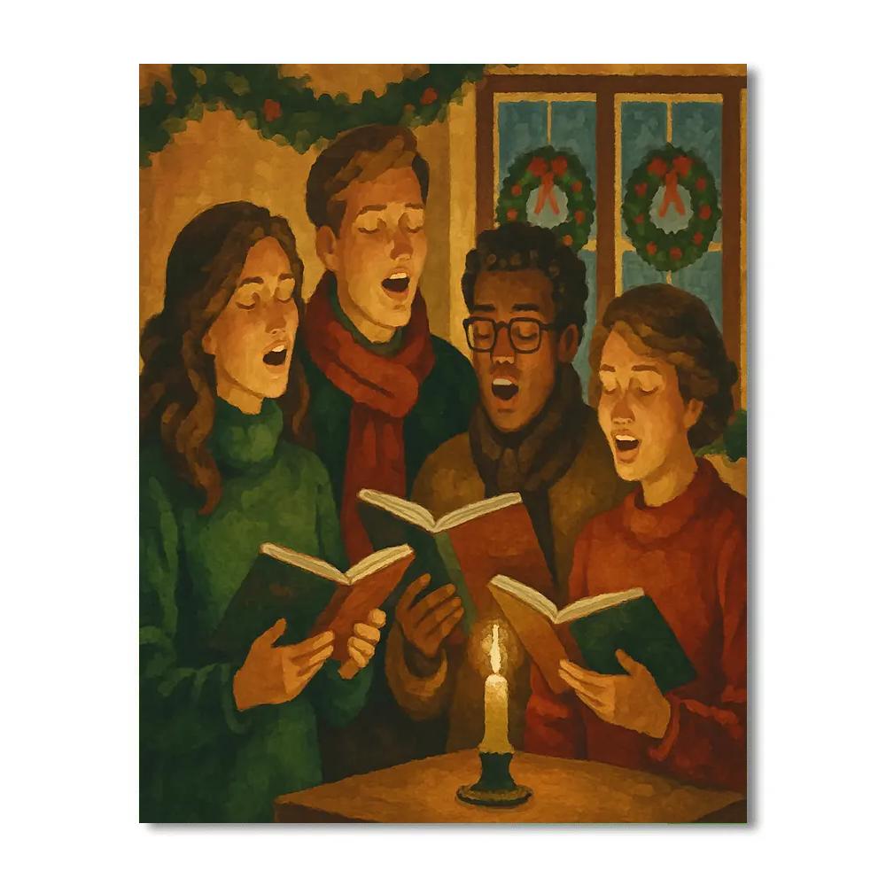 Candlelight Chorus Paint by numbers art