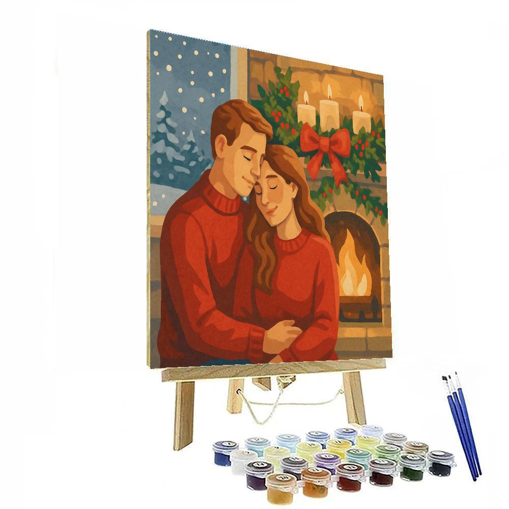 Holiday Hearth Haven paint by numbers