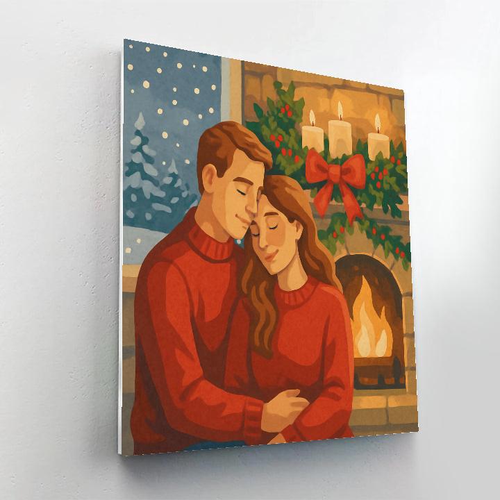 Holiday Hearth Haven paint by numbers