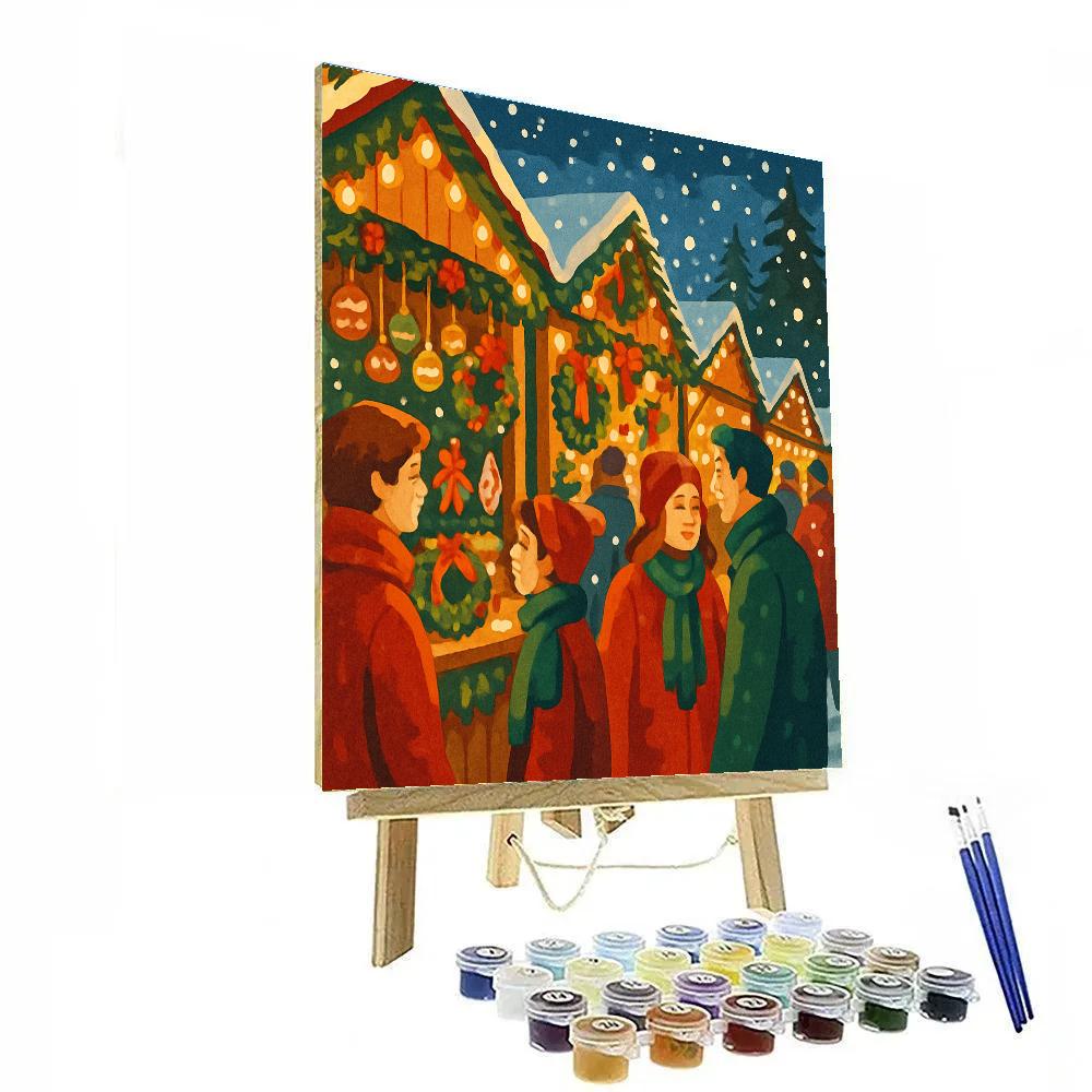 Merry Market Merriment painting number kit