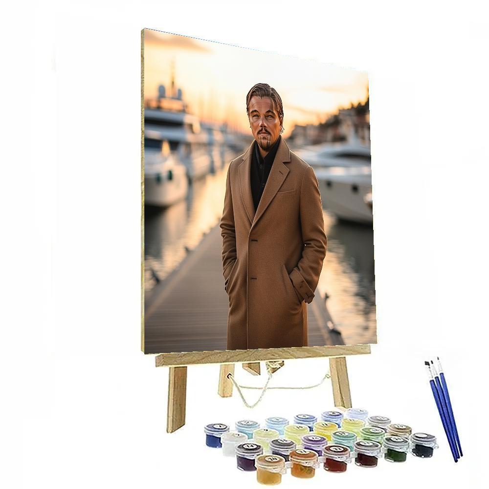 Leonardo DiCaprio: Tides Of Ambition And Oceanic Resolve Numbered painting kits