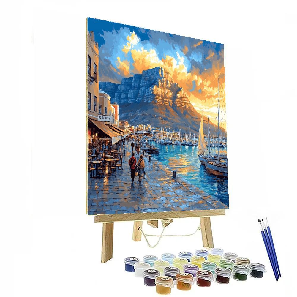 Table Mountain And V A Waterfront Cape Town South Africa paint by numbers