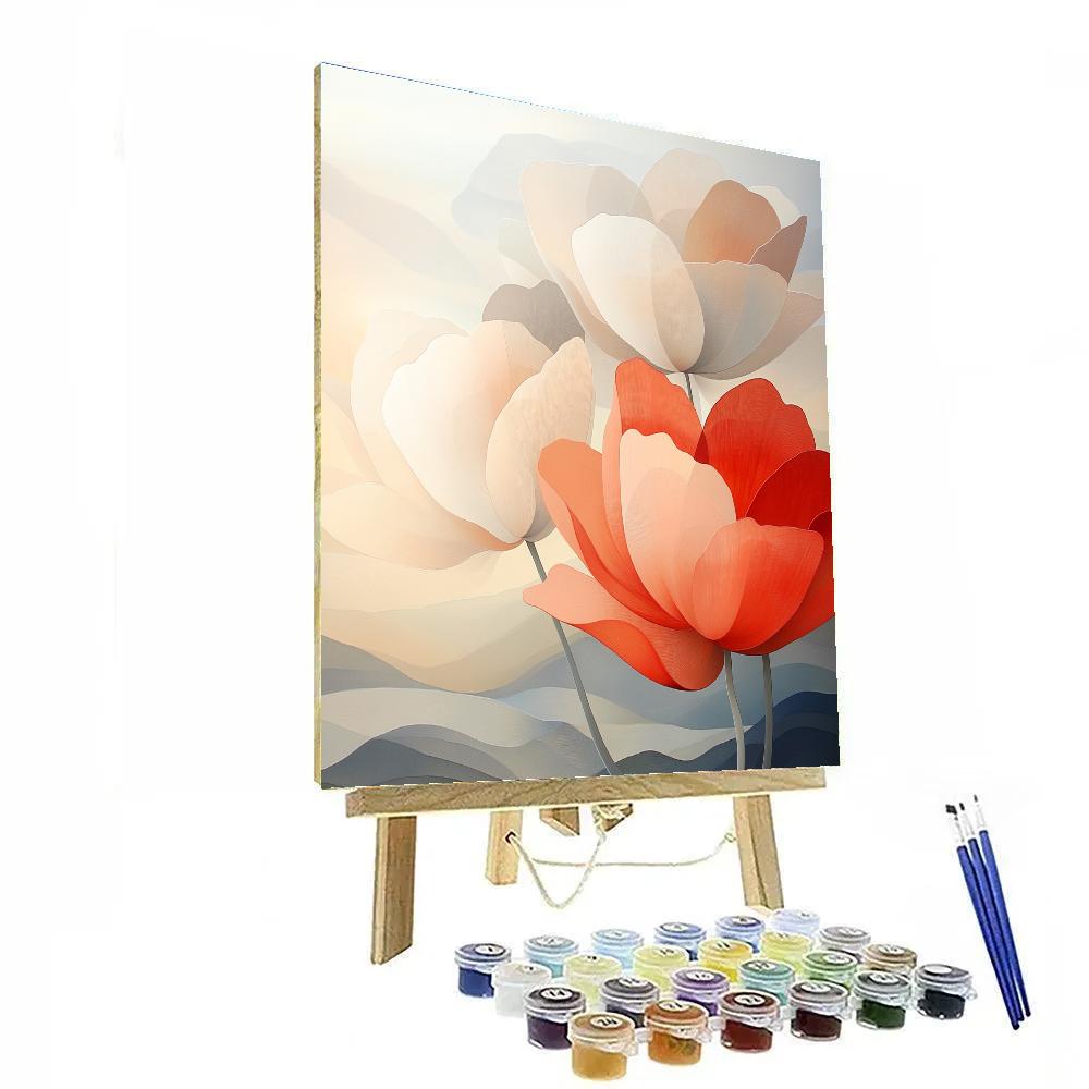 Georgia OKeeffe Inspired Desert Flowers painting number kit