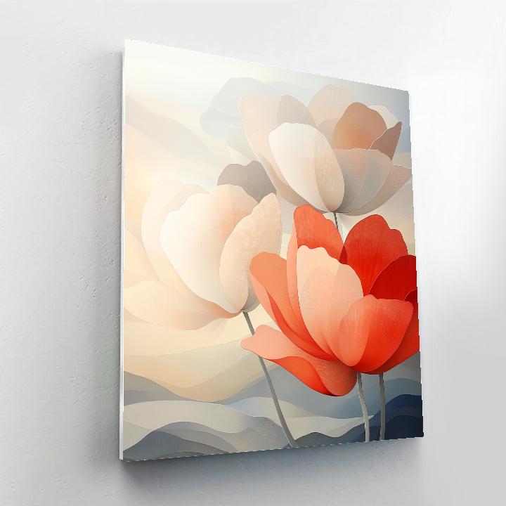 Georgia OKeeffe Inspired Desert Flowers painting number kit