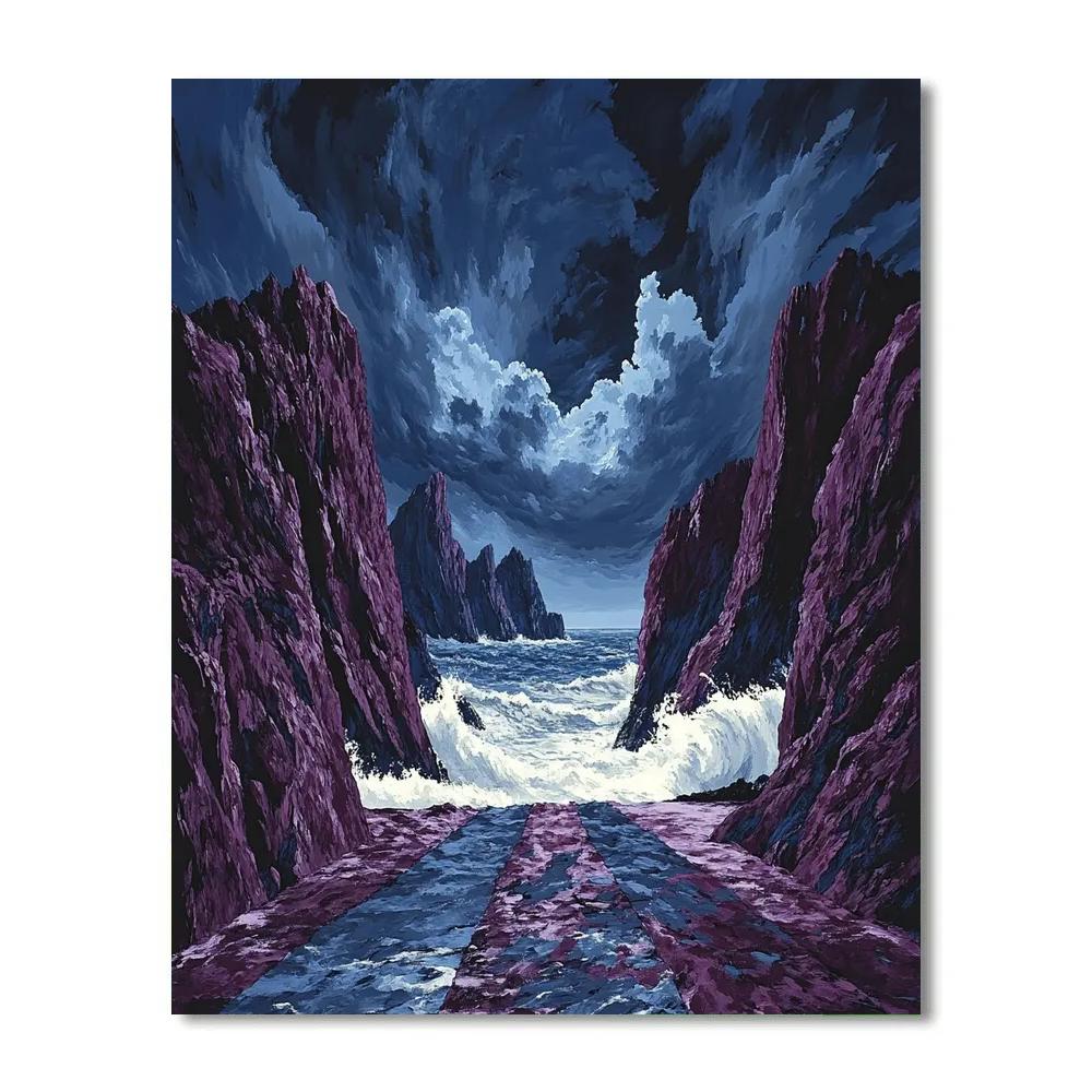 Arthur Lismer Inspired Storm Over McGregor Channels Paint by numbers art