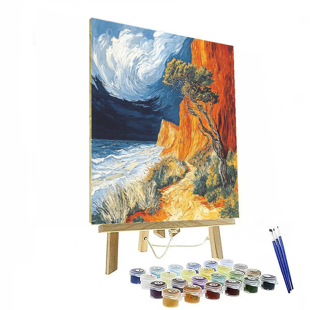 Arthur Lismer Inspired Gale-Tossed Coastal Undergrowth painting number kit