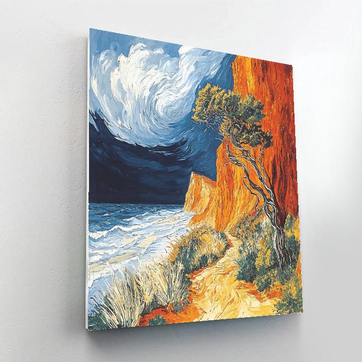 Arthur Lismer Inspired Gale-Tossed Coastal Undergrowth painting number kit