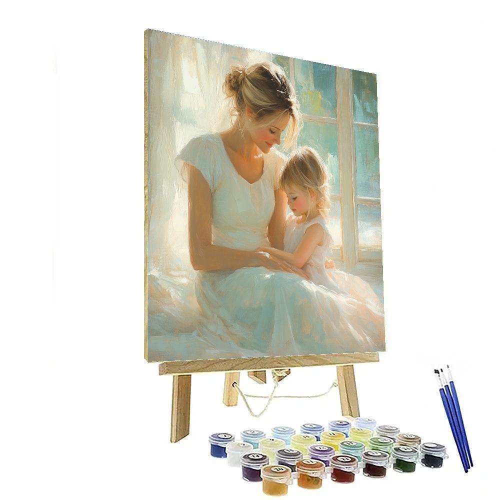Mary Cassatt Inspired Family Afternoon paint by numbers