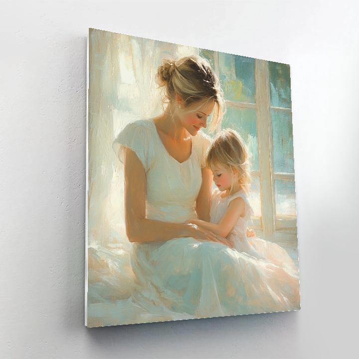 Mary Cassatt Inspired Family Afternoon paint by numbers