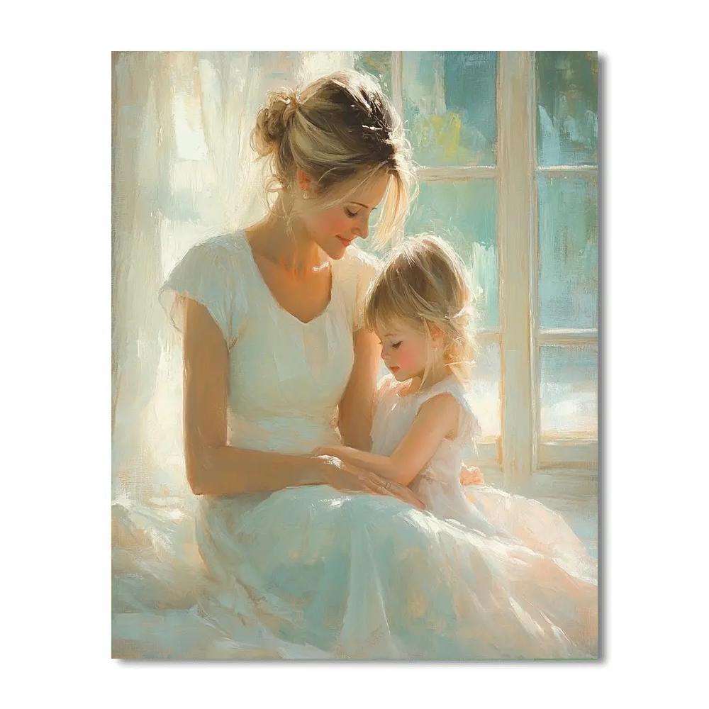 Mary Cassatt Inspired Family Afternoon paint by numbers