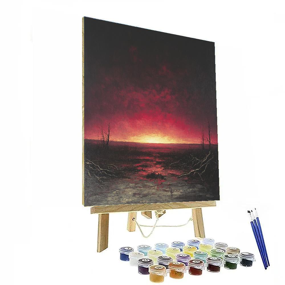 Francisco Goya Inspired Bleeding Horizon Over Silent Moor painting number kit