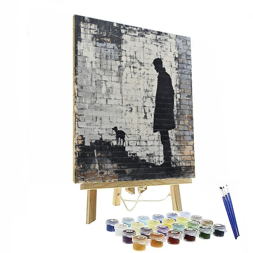 Banksy Inspired Urban Street Art Numbered painting kits