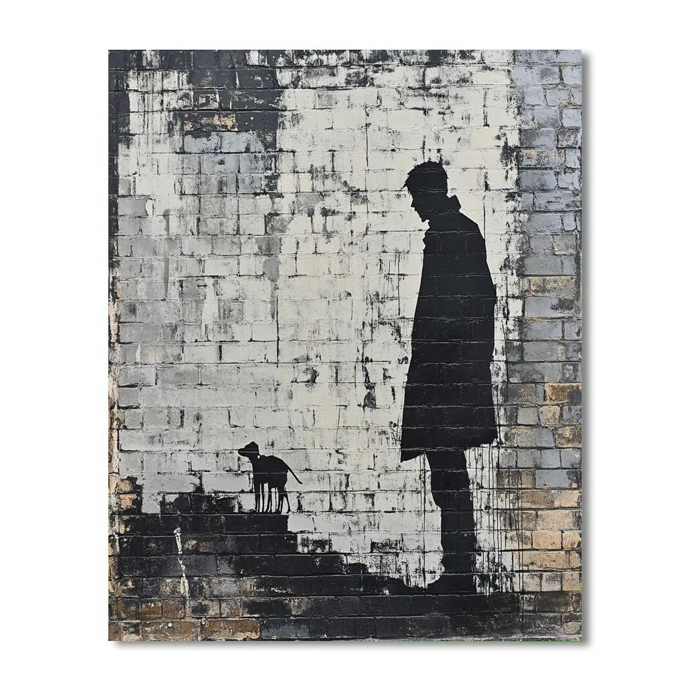 Banksy Inspired Urban Street Art Numbered painting kits