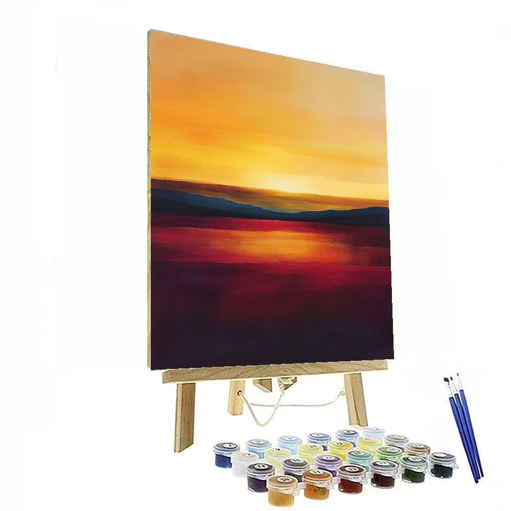 Mark Rothko Inspired Sunset Landscape Number painting