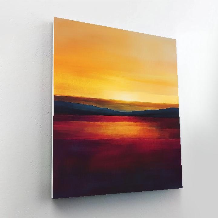 Mark Rothko Inspired Sunset Landscape Number painting