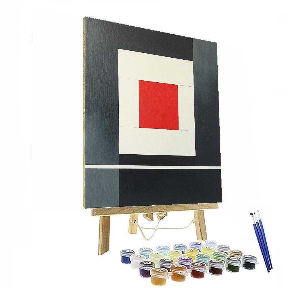 Kazimir Malevich Inspired Silent Square DIY paint by numbers