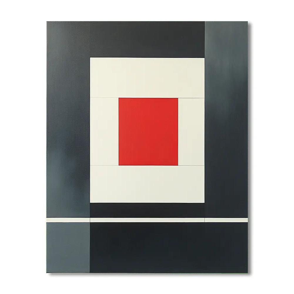 Kazimir Malevich Inspired Silent Square DIY paint by numbers