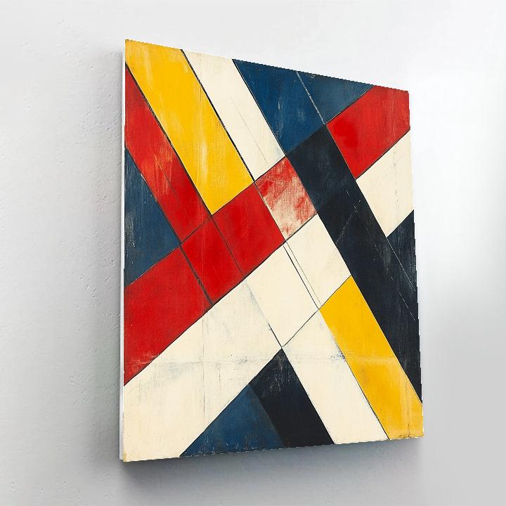 Kazimir Malevich Inspired Primary Motion paint by color