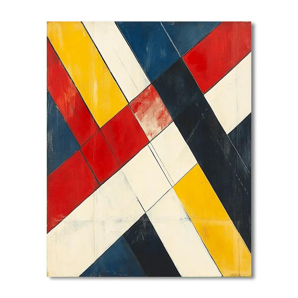 Kazimir Malevich Inspired Primary Motion paint by color