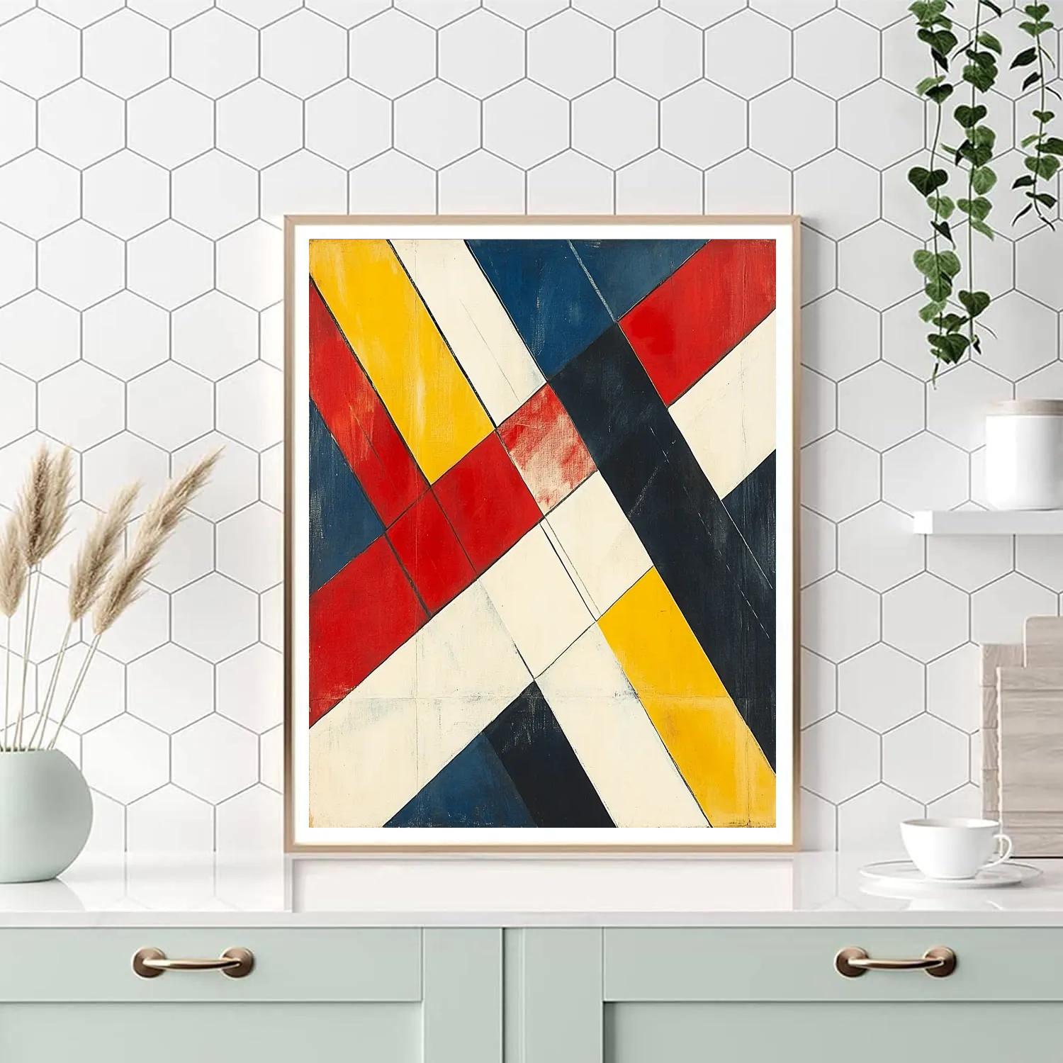 Kazimir Malevich Inspired Primary Motion paint by color