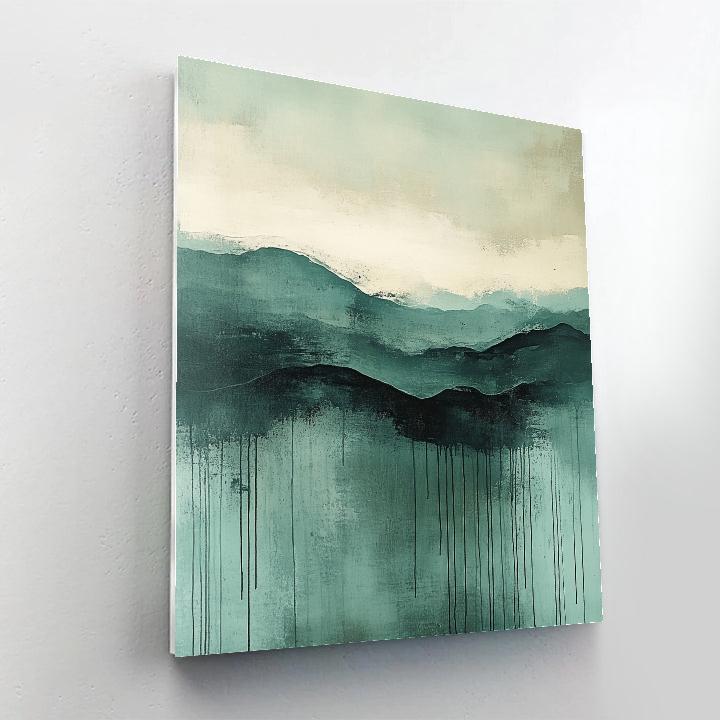 Jackson Pollock Inspired Tidal Rhythm Abstraction DIY paint by numbers