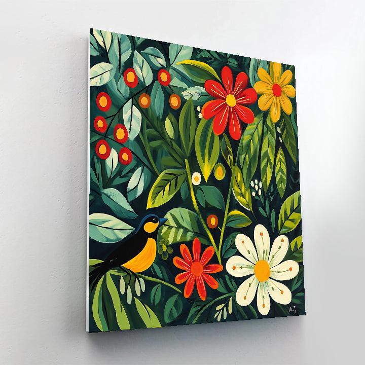 Frida Kahlo Inspired Enchanted Garden painting number kit