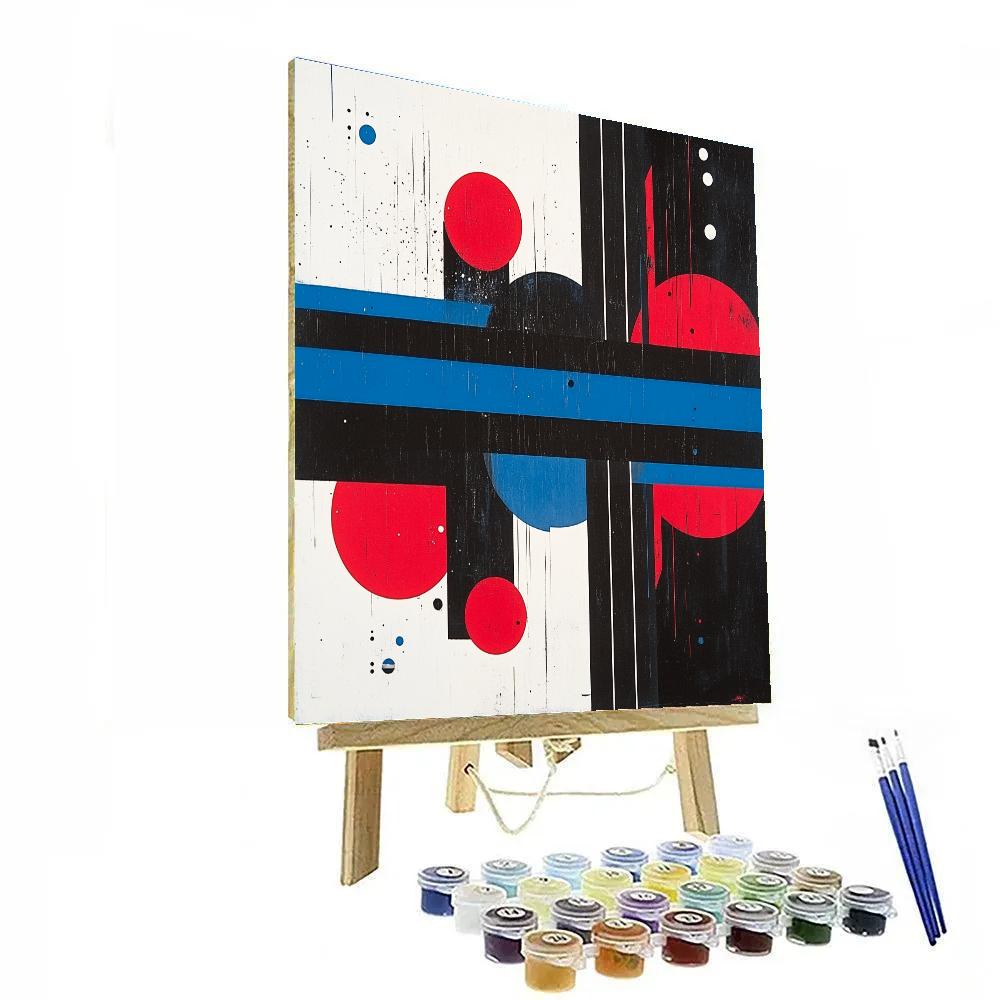 Kazimir Malevich Inspired Sound Wave Harmony paint by color