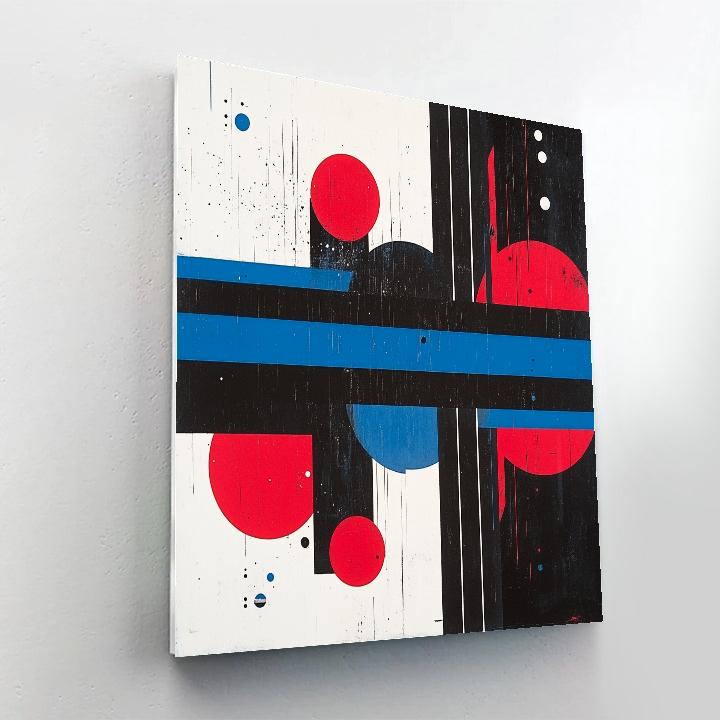 Kazimir Malevich Inspired Sound Wave Harmony paint by color