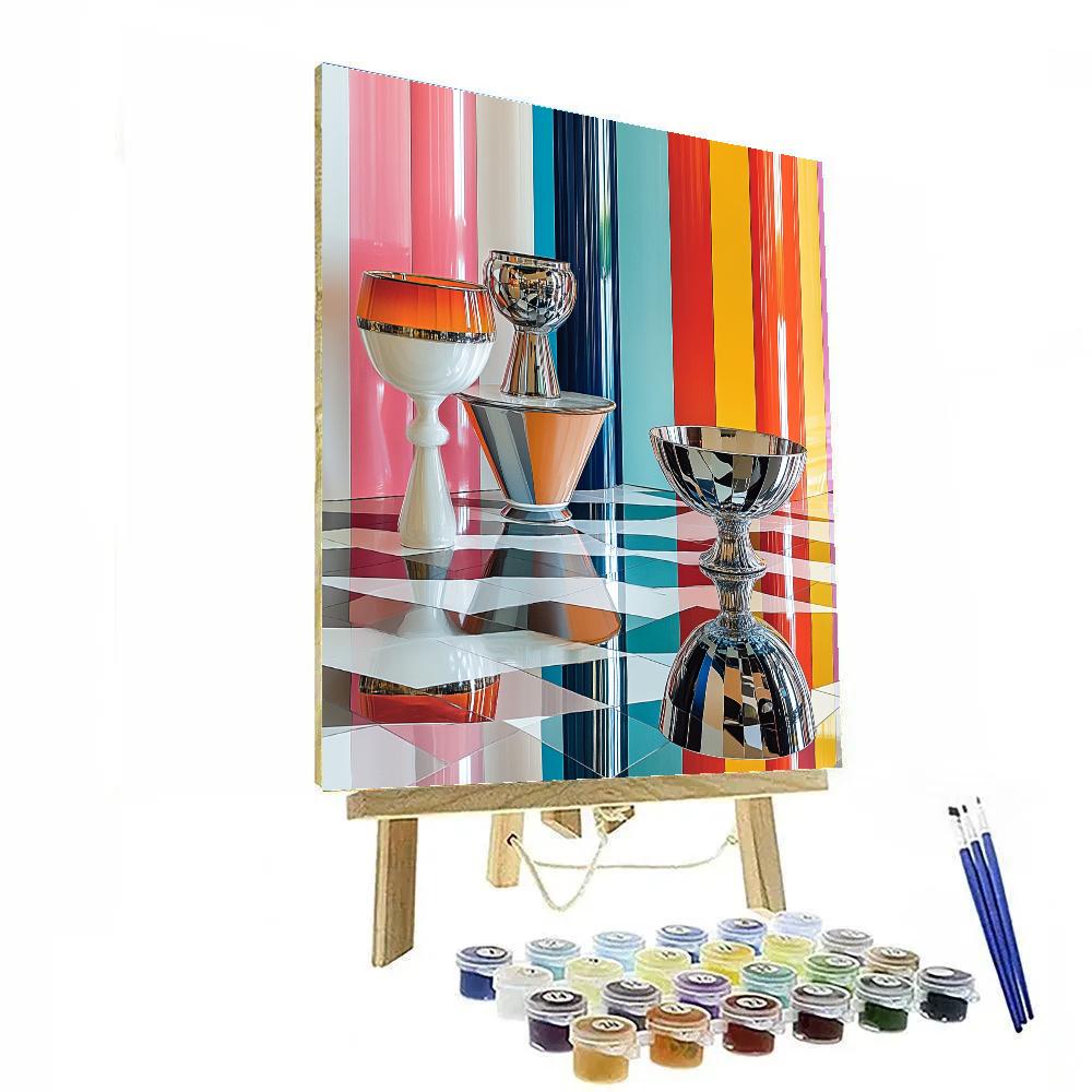 Damien Hirst Inspired Contemporary Still Life paint by color